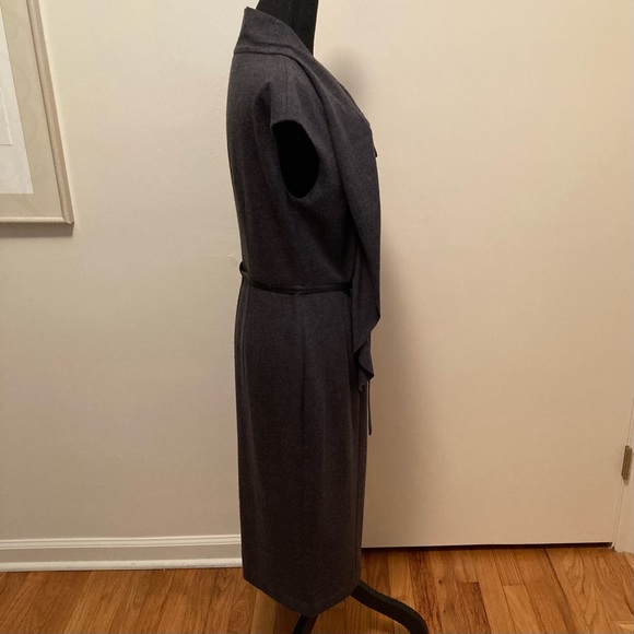 Lafayette 148 New York Sheath Gray Wool Dress size 6 - Picture 3 of 9